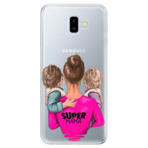 Odolné silikonové pouzdro iSaprio - Super Mama - Two Boys - Samsung Galaxy J6+