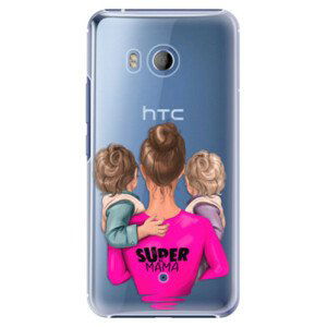Plastové pouzdro iSaprio - Super Mama - Two Boys - HTC U11