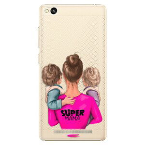 Plastové pouzdro iSaprio - Super Mama - Two Boys - Xiaomi Redmi 3