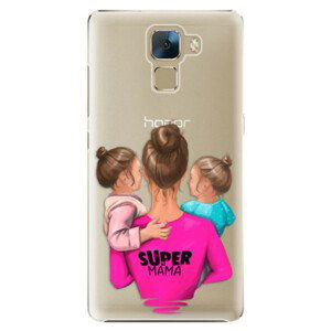 Plastové pouzdro iSaprio - Super Mama - Two Girls - Huawei Honor 7