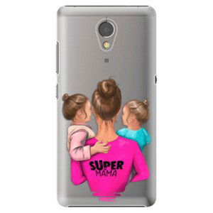 Plastové pouzdro iSaprio - Super Mama - Two Girls - Lenovo P2