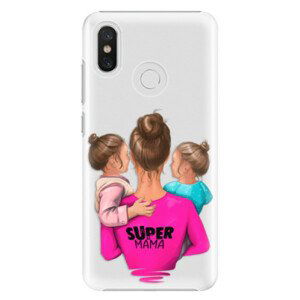 Plastové pouzdro iSaprio - Super Mama - Two Girls - Xiaomi Mi 8