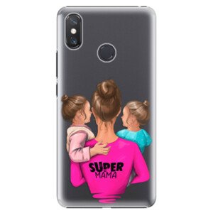 Plastové pouzdro iSaprio - Super Mama - Two Girls - Xiaomi Mi Max 3