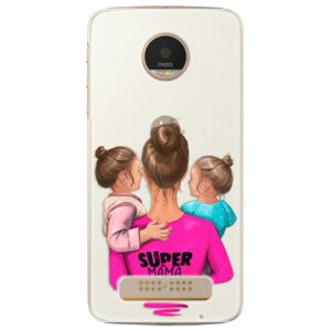 Plastové pouzdro iSaprio - Super Mama - Two Girls - Lenovo Moto Z Play