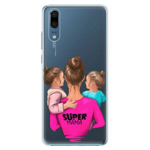 Plastové pouzdro iSaprio - Super Mama - Two Girls - Huawei P20