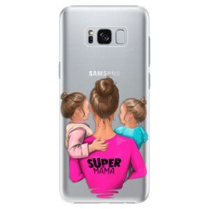 Plastové pouzdro iSaprio - Super Mama - Two Girls - Samsung Galaxy S8