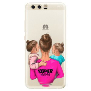 Silikonové pouzdro iSaprio - Super Mama - Two Girls - Huawei P10