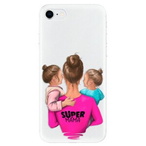 Odolné silikonové pouzdro iSaprio - Super Mama - Two Girls - iPhone SE 2020