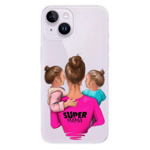 Odolné silikonové pouzdro iSaprio - Super Mama - Two Girls - iPhone 14