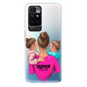 Odolné silikonové pouzdro iSaprio - Super Mama - Two Girls - Xiaomi Redmi 10