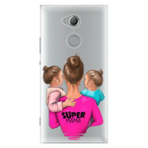 Plastové pouzdro iSaprio - Super Mama - Two Girls - Sony Xperia XA2 Ultra