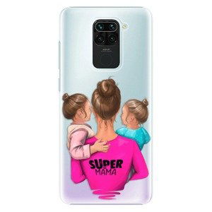 Plastové pouzdro iSaprio - Super Mama - Two Girls - Xiaomi Redmi Note 9