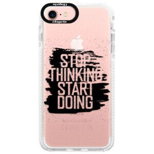 Silikonové pouzdro Bumper iSaprio - Start Doing - black - iPhone 7