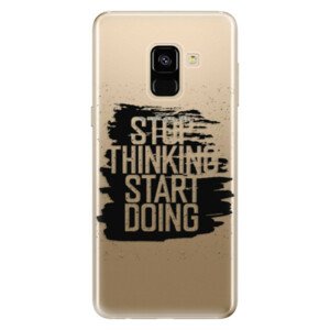 Odolné silikonové pouzdro iSaprio - Start Doing - black - Samsung Galaxy A8 2018