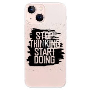 Odolné silikonové pouzdro iSaprio - Start Doing - black - iPhone 13 mini