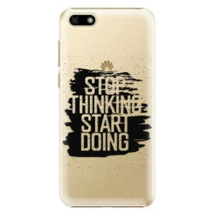 Plastové pouzdro iSaprio - Start Doing - black - Huawei Y5 2018