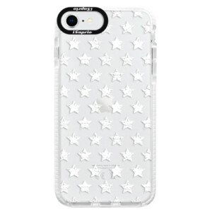 Silikonové pouzdro Bumper iSaprio - Stars Pattern - white - iPhone SE 2020