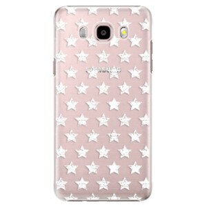 Plastové pouzdro iSaprio - Stars Pattern - white - Samsung Galaxy J5 2016