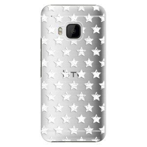 Plastové pouzdro iSaprio - Stars Pattern - white - HTC One M9