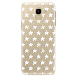 Plastové pouzdro iSaprio - Stars Pattern - white - Samsung Galaxy J6