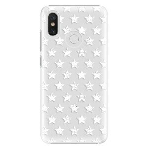 Plastové pouzdro iSaprio - Stars Pattern - white - Xiaomi Mi 8