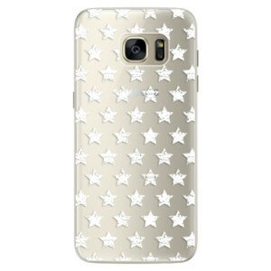 Silikonové pouzdro iSaprio - Stars Pattern - white - Samsung Galaxy S7