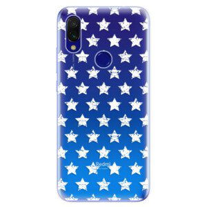 Odolné silikonové pouzdro iSaprio - Stars Pattern - white - Xiaomi Redmi 7