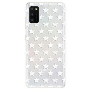 Odolné silikonové pouzdro iSaprio - Stars Pattern - white - Samsung Galaxy A41