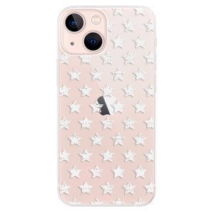 Odolné silikonové pouzdro iSaprio - Stars Pattern - white - iPhone 13 mini