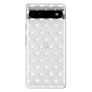 Odolné silikonové pouzdro iSaprio - Stars Pattern - white - Google Pixel 6a 5G