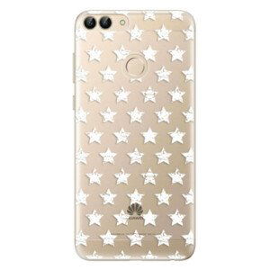 Odolné silikonové pouzdro iSaprio - Stars Pattern - white - Huawei P Smart