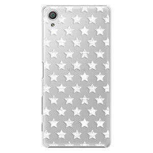 Plastové pouzdro iSaprio - Stars Pattern - white - Sony Xperia X
