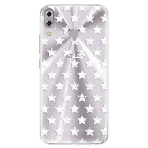 Plastové pouzdro iSaprio - Stars Pattern - white - Asus ZenFone 5 ZE620KL