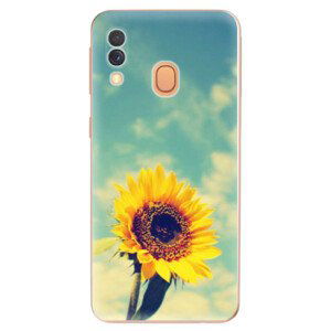 Odolné silikonové pouzdro iSaprio - Sunflower 01 - Samsung Galaxy A40