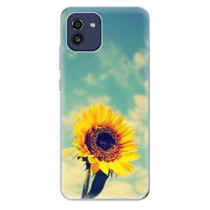 Odolné silikonové pouzdro iSaprio - Sunflower 01 - Samsung Galaxy A03