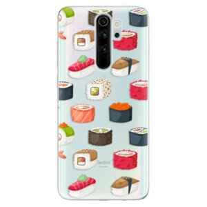 Odolné silikonové pouzdro iSaprio - Sushi Pattern - Xiaomi Redmi Note 8 Pro