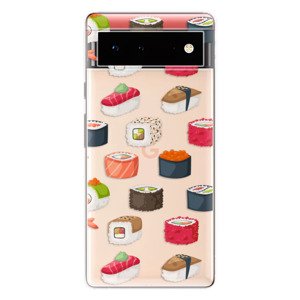 Odolné silikonové pouzdro iSaprio - Sushi Pattern - Google Pixel 6 5G