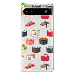 Odolné silikonové pouzdro iSaprio - Sushi Pattern - Google Pixel 6a 5G
