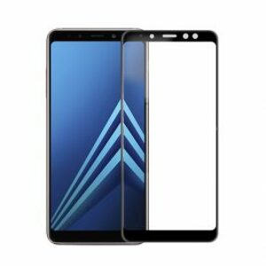 Tvrzené 3D sklo pro Samsung Galaxy A8 Plus – black