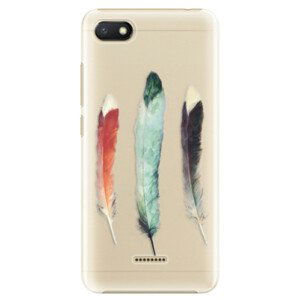 Plastové pouzdro iSaprio - Three Feathers - Xiaomi Redmi 6A