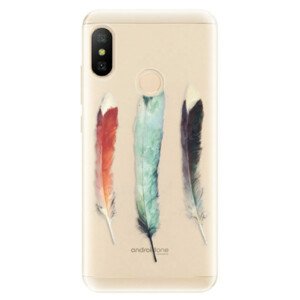 Odolné silikonové pouzdro iSaprio - Three Feathers - Xiaomi Mi A2 Lite