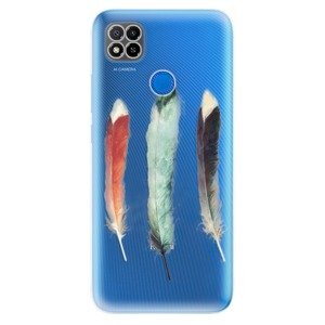 Odolné silikonové pouzdro iSaprio - Three Feathers - Xiaomi Redmi 9C