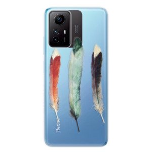 Odolné silikonové pouzdro iSaprio - Three Feathers - Xiaomi Redmi Note 12S