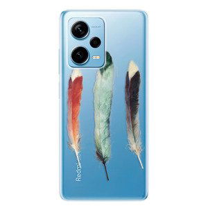 Odolné silikonové pouzdro iSaprio - Three Feathers - Xiaomi Redmi Note 12 Pro 5G / Poco X5 Pro 5G