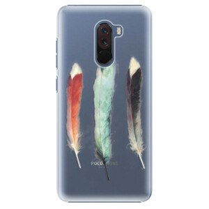 Plastové pouzdro iSaprio - Three Feathers - Xiaomi Pocophone F1