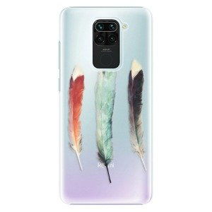 Plastové pouzdro iSaprio - Three Feathers - Xiaomi Redmi Note 9