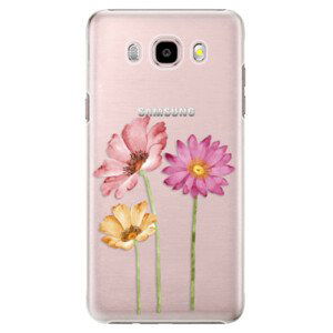 Plastové pouzdro iSaprio - Three Flowers - Samsung Galaxy J5 2016