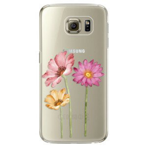 Plastové pouzdro iSaprio - Three Flowers - Samsung Galaxy S6