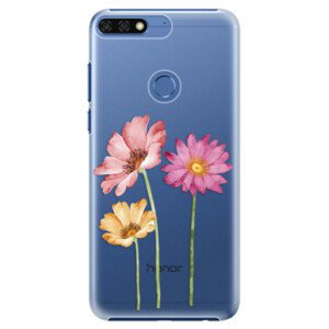 Plastové pouzdro iSaprio - Three Flowers - Huawei Honor 7C