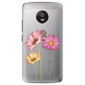 Plastové pouzdro iSaprio - Three Flowers - Lenovo Moto G5